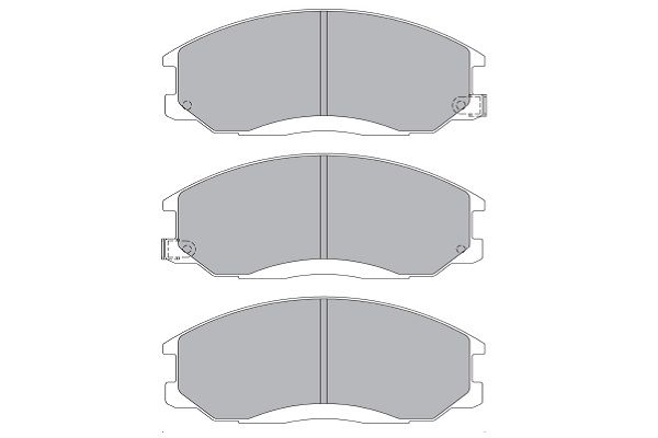 KAVO PARTS stabdžių trinkelių rinkinys, diskinis stabdys KBP-3019